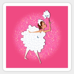 Ballerina in Pink Sticker